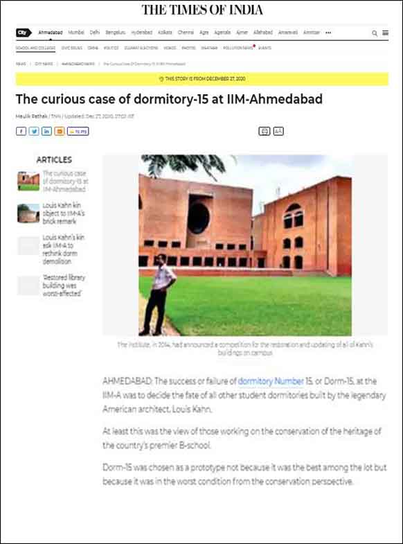 The curious case of dormitory - 15 at IIM - Ahmedabad - The Time of India
